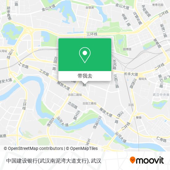 中国建设银行(武汉南泥湾大道支行)地图