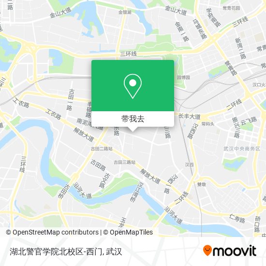 湖北警官学院北校区-西门地图
