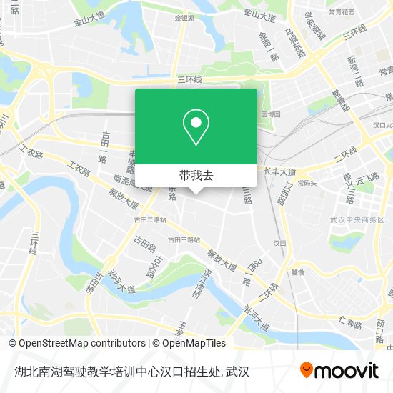 湖北南湖驾驶教学培训中心汉口招生处地图