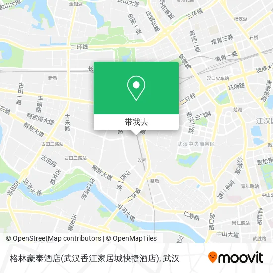 格林豪泰酒店(武汉香江家居城快捷酒店)地图