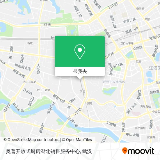 奥普开放式厨房湖北销售服务中心地图