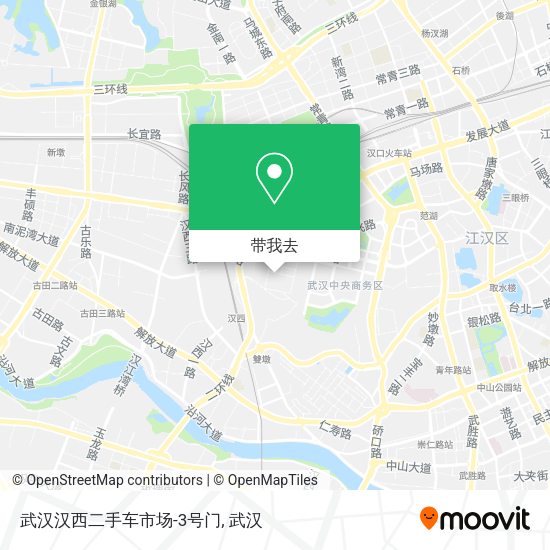 武汉汉西二手车市场-3号门地图