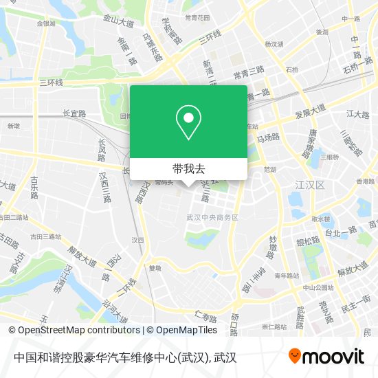 中国和谐控股豪华汽车维修中心(武汉)地图
