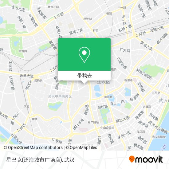 星巴克(泛海城市广场店)地图