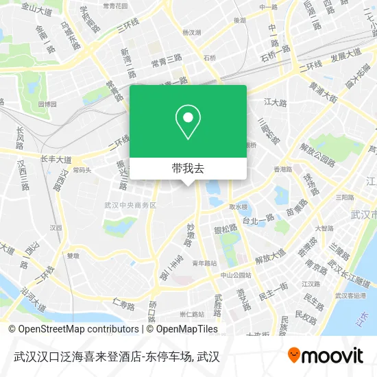 武汉汉口泛海喜来登酒店-东停车场地图