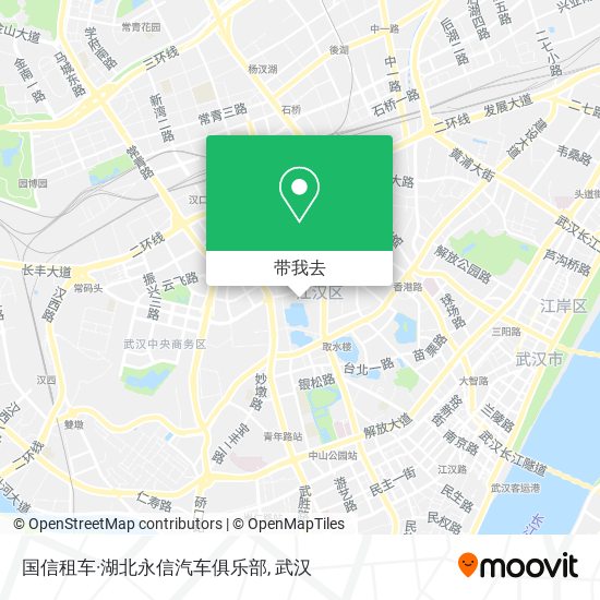 国信租车·湖北永信汽车俱乐部地图