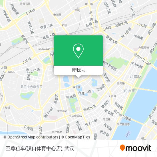 至尊租车(汉口体育中心店)地图