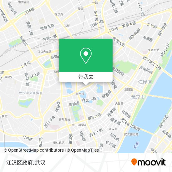 江汉区政府地图