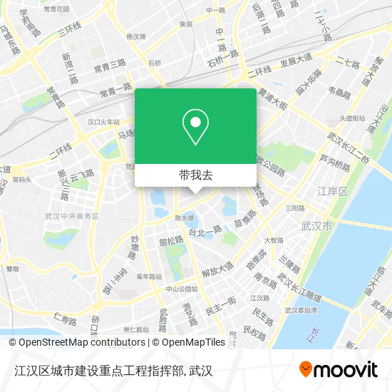 江汉区城市建设重点工程指挥部地图