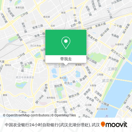 中国农业银行24小时自助银行(武汉北湖分理处)地图