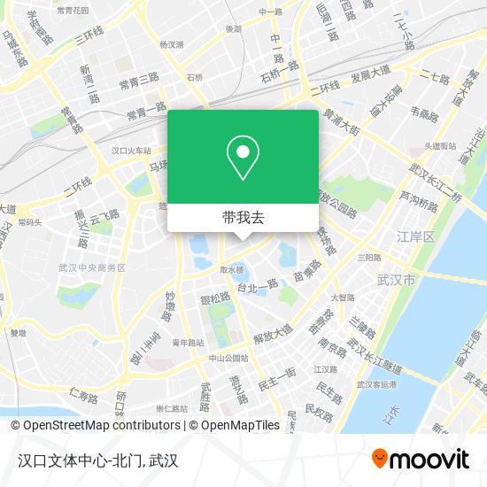 汉口文体中心-北门地图