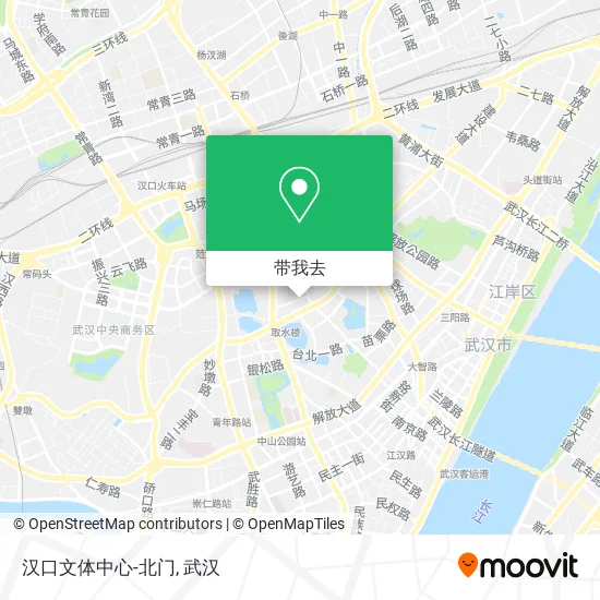 汉口文体中心-北门地图