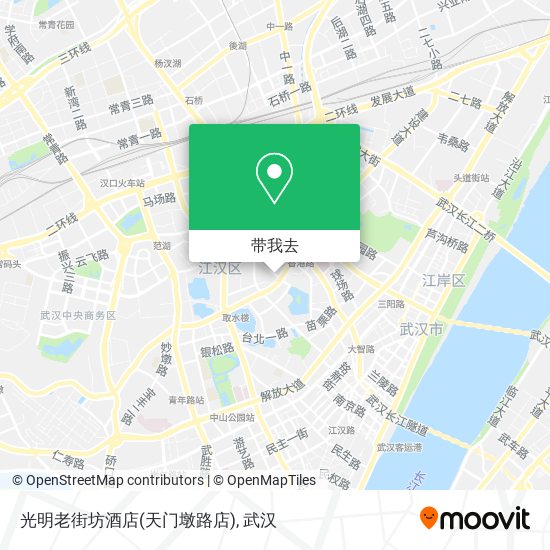 光明老街坊酒店(天门墩路店)地图