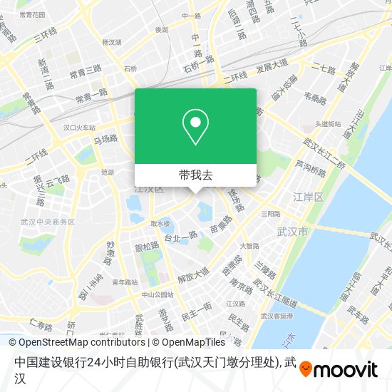 中国建设银行24小时自助银行(武汉天门墩分理处)地图