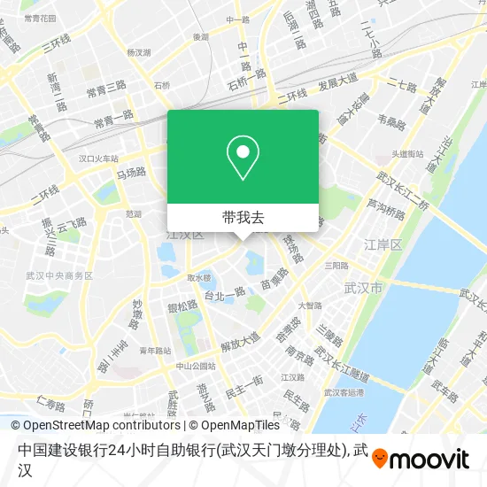 中国建设银行24小时自助银行(武汉天门墩分理处)地图