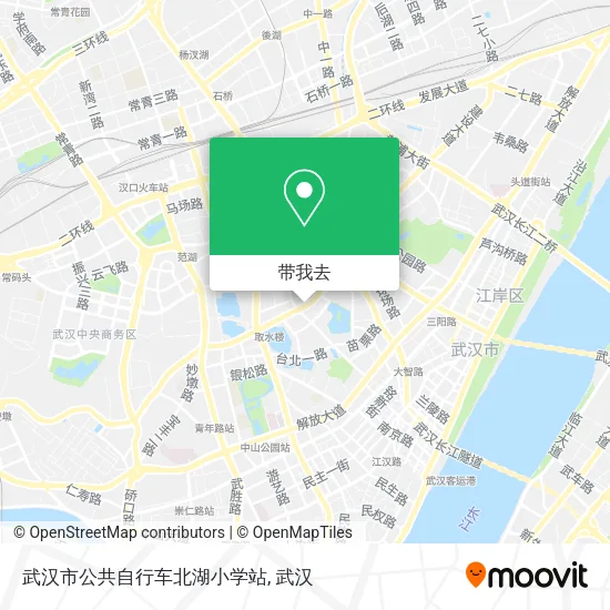 武汉市公共自行车北湖小学站地图