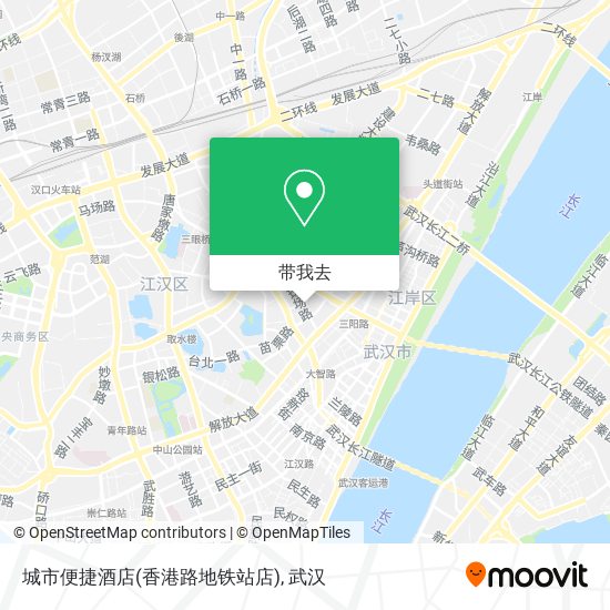 城市便捷酒店(香港路地铁站店)地图