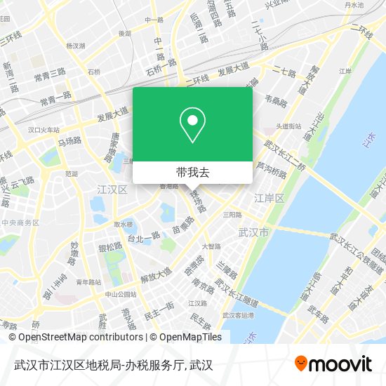 武汉市江汉区地税局-办税服务厅地图