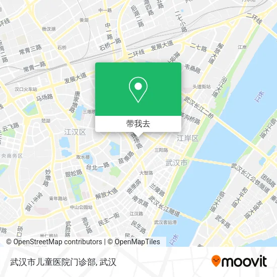 武汉市儿童医院门诊部地图