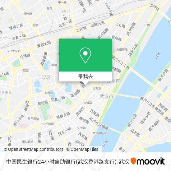 中国民生银行24小时自助银行(武汉香港路支行)地图