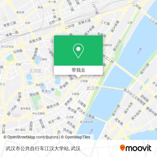 武汉市公共自行车江汉大学站地图