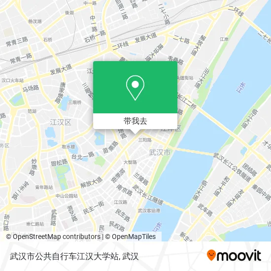 武汉市公共自行车江汉大学站地图