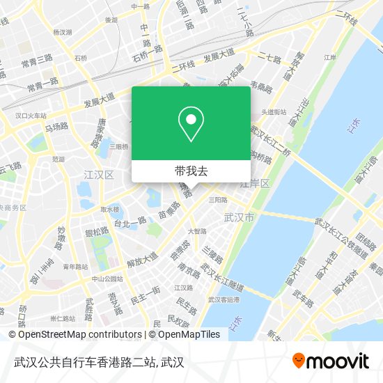 武汉公共自行车香港路二站地图