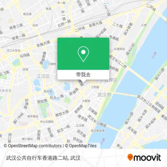 武汉公共自行车香港路二站地图