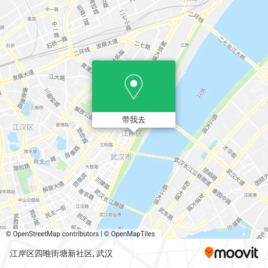 江岸区四唯街塘新社区地图