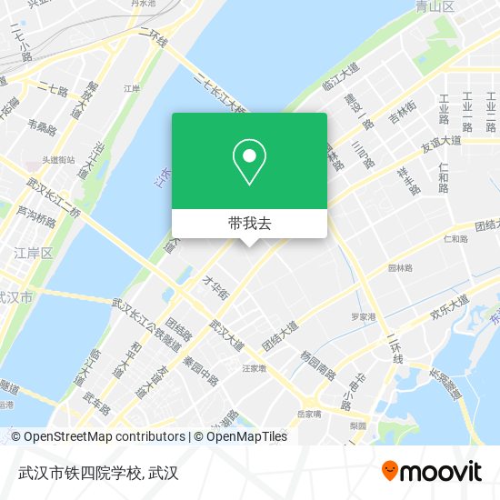 武汉市铁四院学校地图