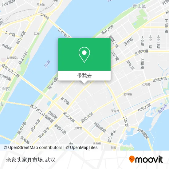 余家头家具市场地图