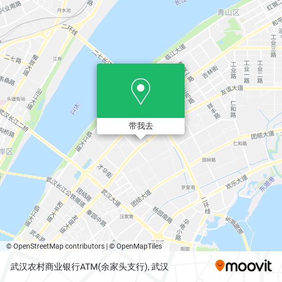 武汉农村商业银行ATM(余家头支行)地图
