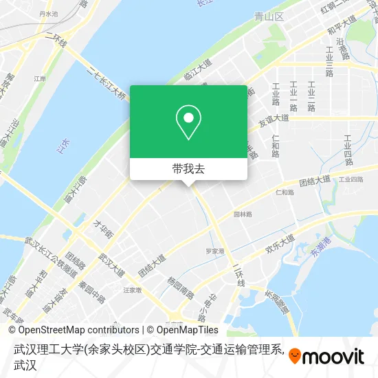 武汉理工大学(余家头校区)交通学院-交通运输管理系地图