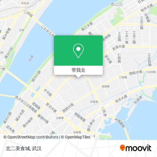 北二美食城地图