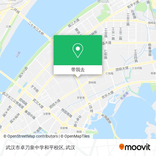 武汉市卓刀泉中学和平校区地图