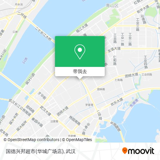 国德兴邦超市(华城广场店)地图