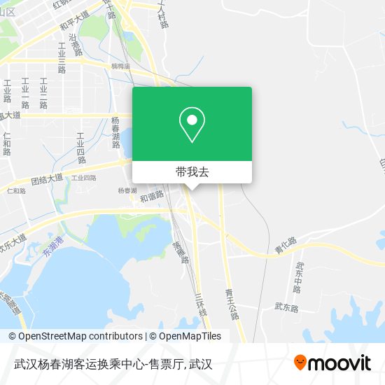 武汉杨春湖客运换乘中心-售票厅地图