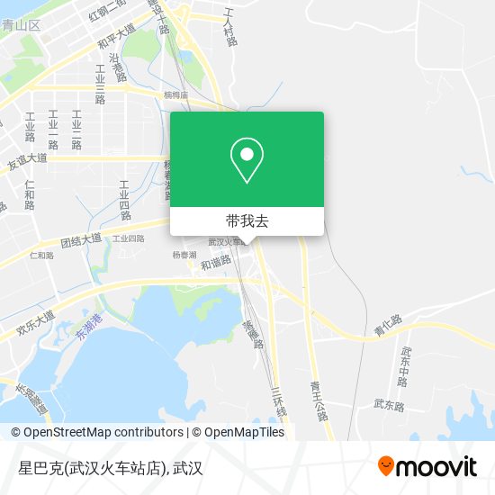 星巴克(武汉火车站店)地图