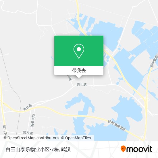 白玉山泰乐物业小区-7栋地图