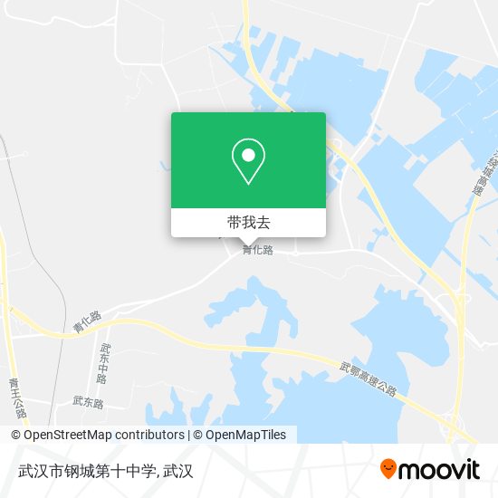武汉市钢城第十中学地图