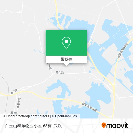 白玉山泰乐物业小区-63栋地图