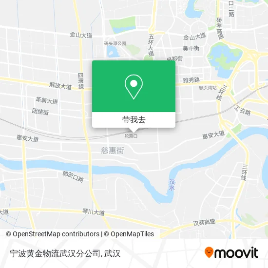 宁波黄金物流武汉分公司地图