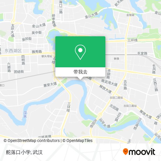 舵落口小学地图