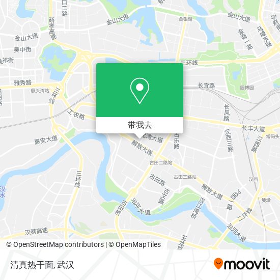 清真热干面地图