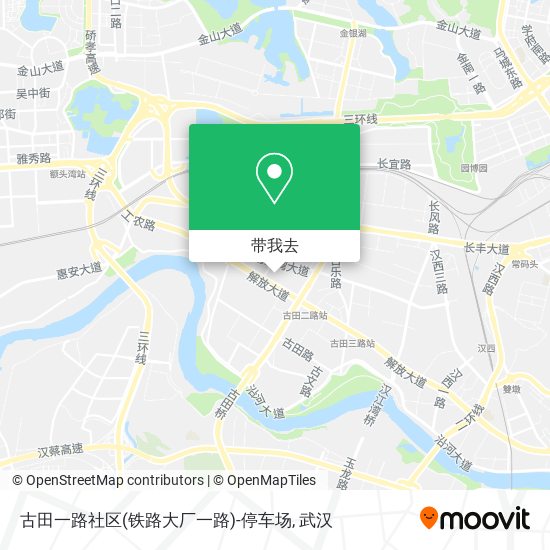 古田一路社区(铁路大厂一路)-停车场地图