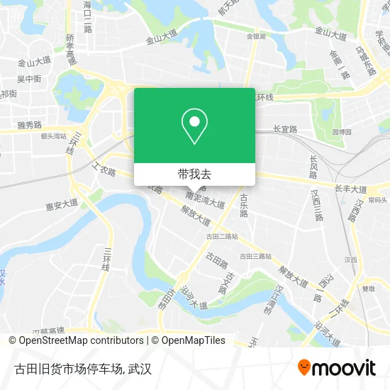 古田旧货市场停车场地图