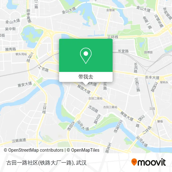 古田一路社区(铁路大厂一路)地图