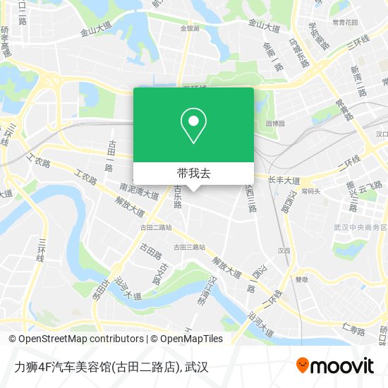 力狮4F汽车美容馆(古田二路店)地图