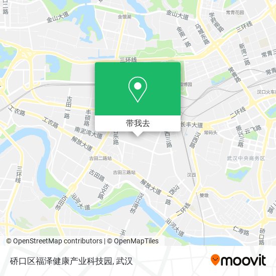 硚口区福泽健康产业科技园地图