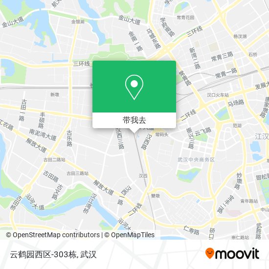 云鹤园西区-303栋地图